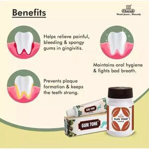 Charak Ayurvedic Gum Tone Powder 40gm pack of 2